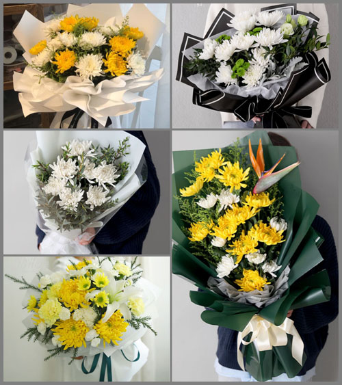 广东梅州市大埔县高陂镇桃花村白事花束代送